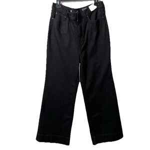 J. Crew Women's Jeans 31 Denim Black 1996 Wide Leg Retro Effortless Boho Y2K